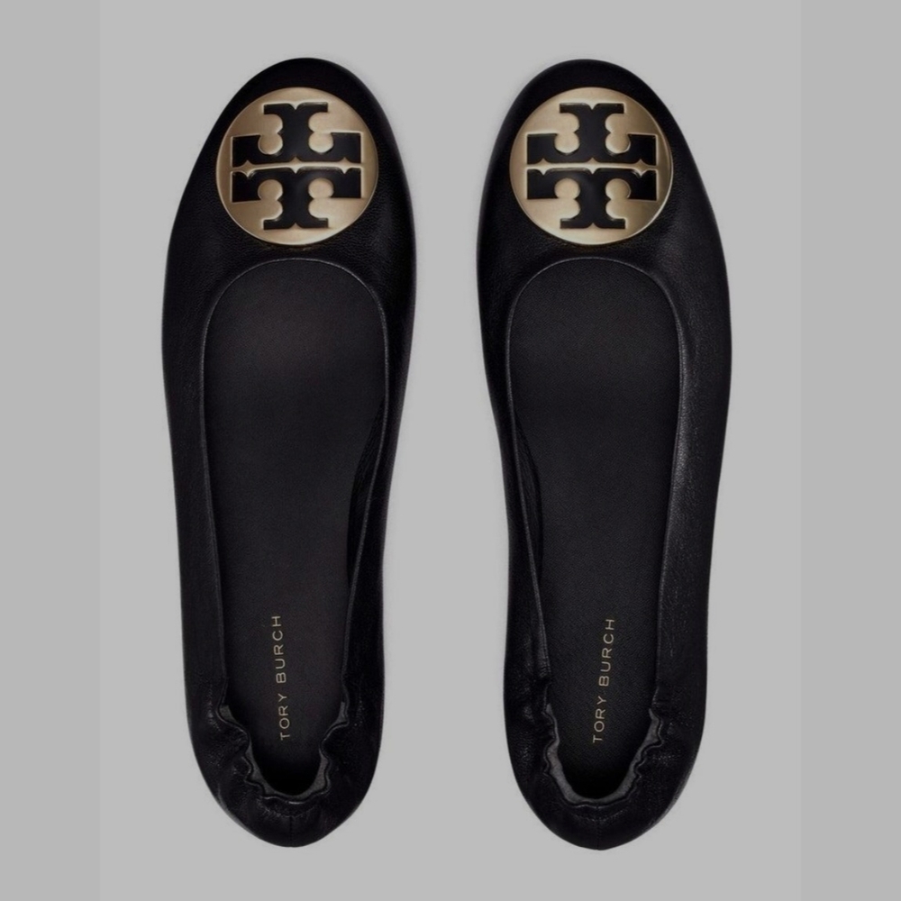 Tory Burch Black Ballet Flats - Picture 1 of 9